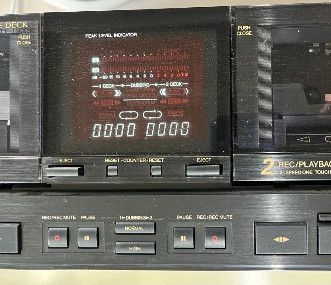 Victor TD-WR531カセットデッキ　リモコン付【ジャンク品】