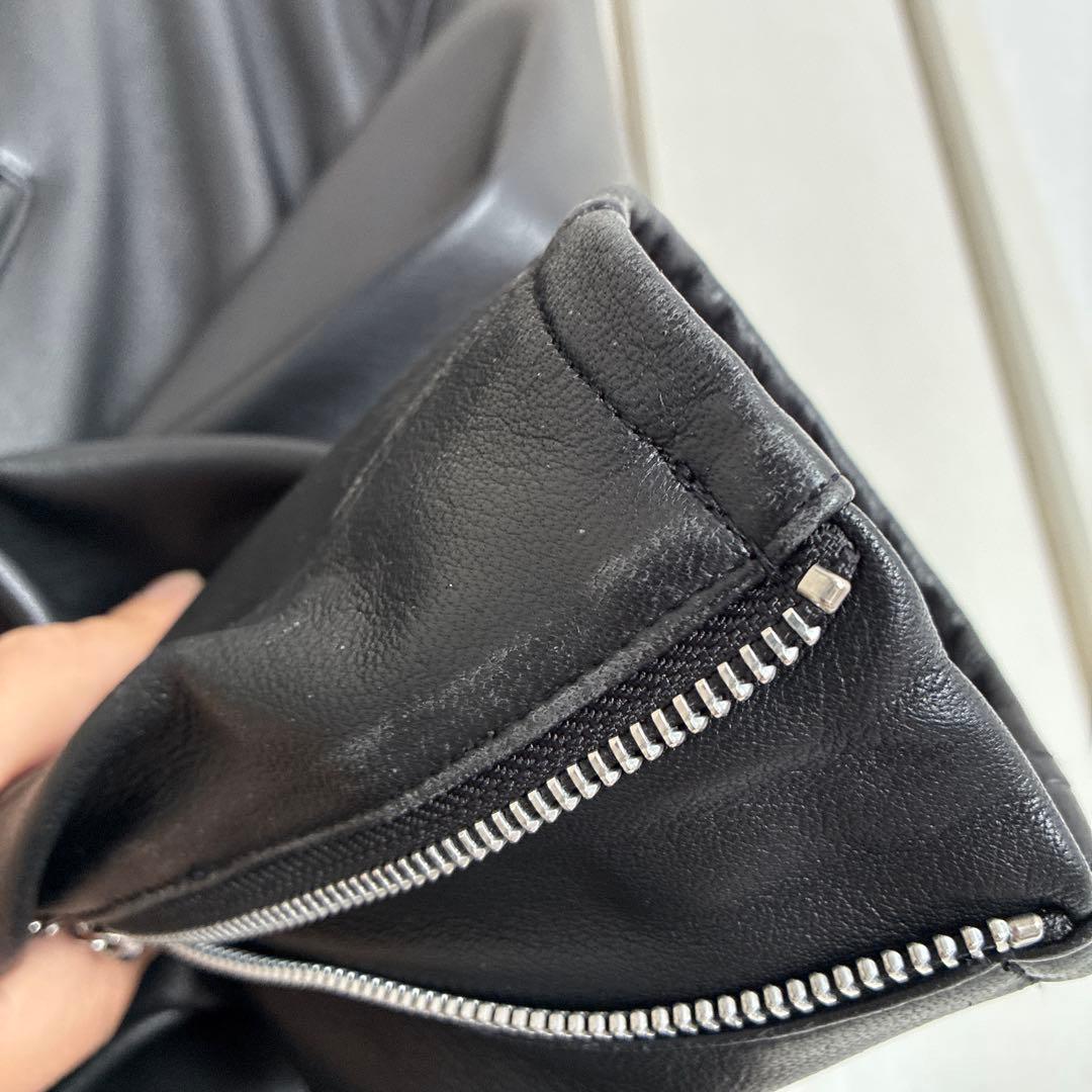 Retro Grade ブラック レザー シングルライダースジャケット M