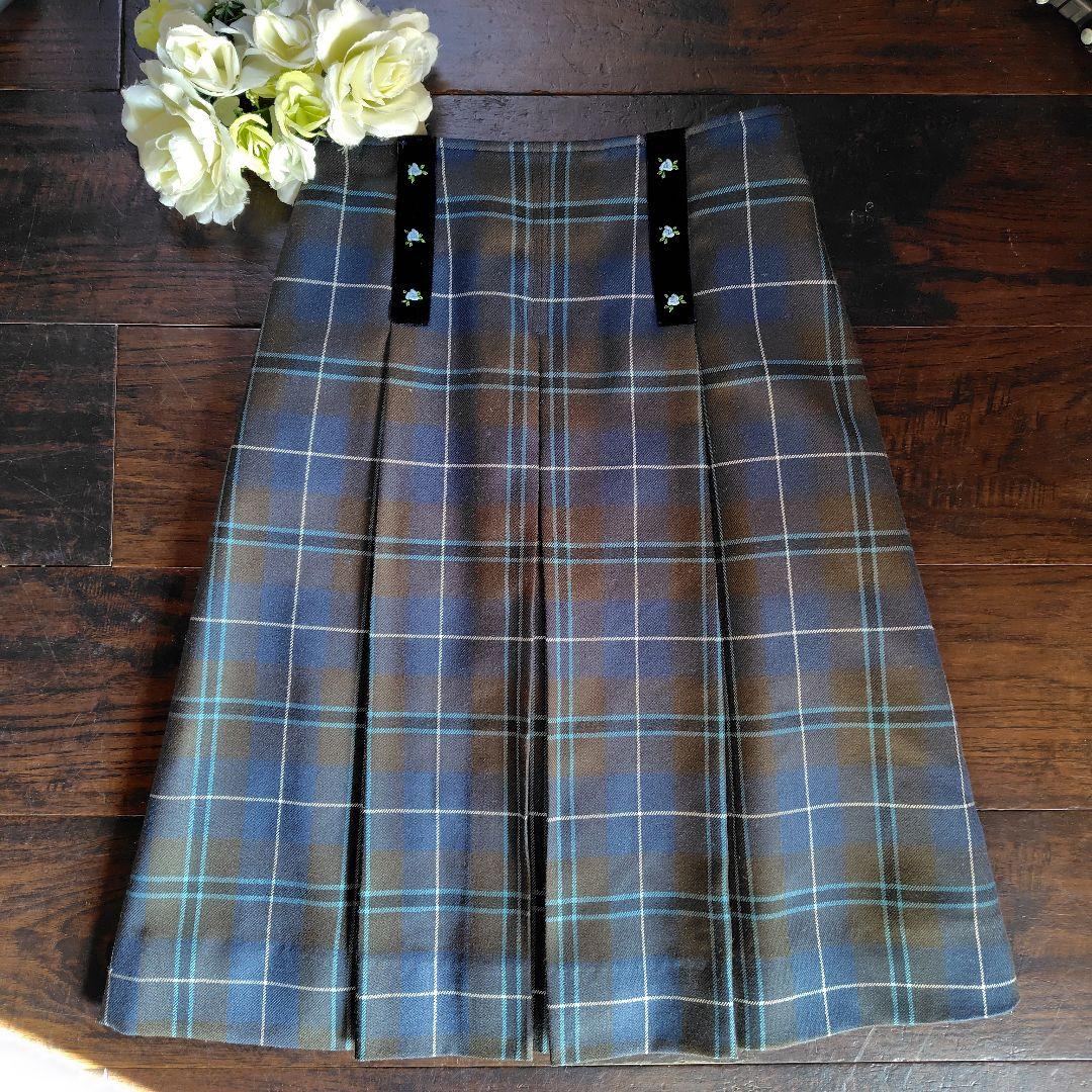 美品　荻窪七里　チェックスカート　秋冬　150