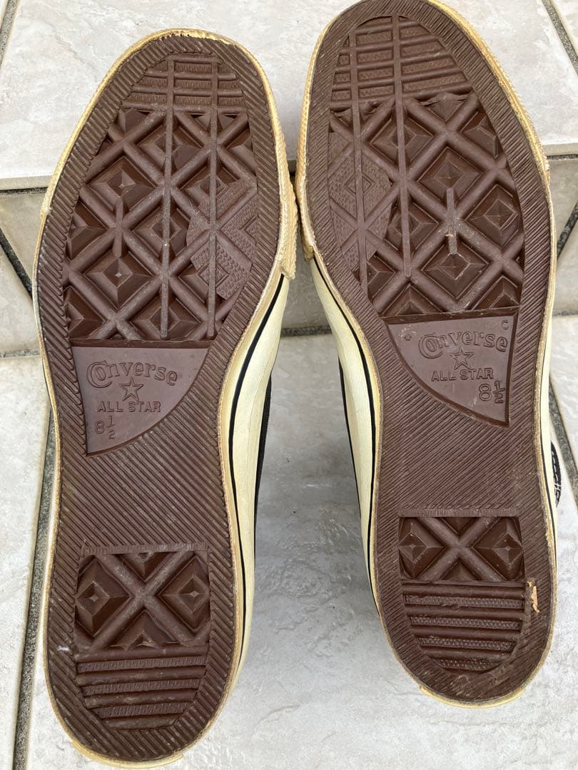 コンバースALL STAR 黒ハイカットUSA