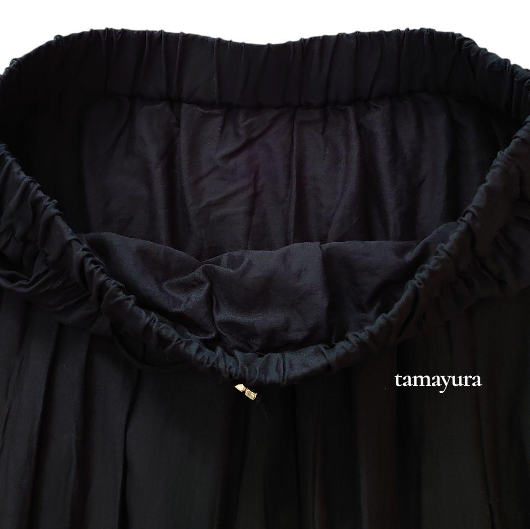 超美品 25SS リヴドロワ/ケミカルレースティアードスカート 刺繍 マキシ