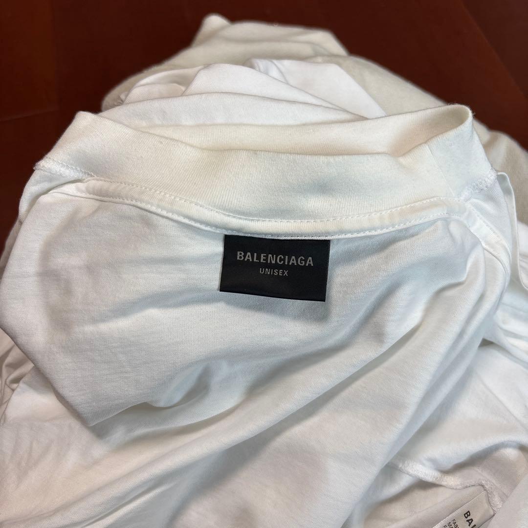 BALENCIAGA XXXL patchedホワイトパーカー