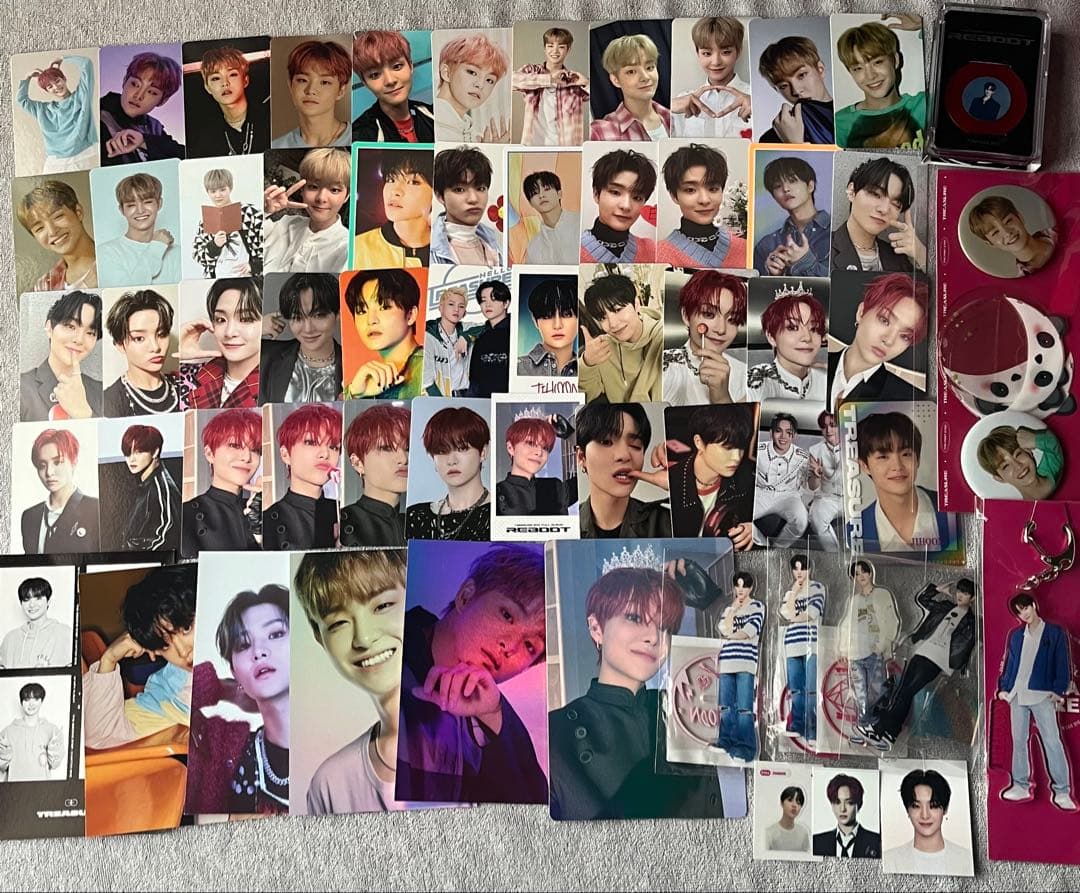 treasure ジフン トレカ 缶バッジ アクスタ セット