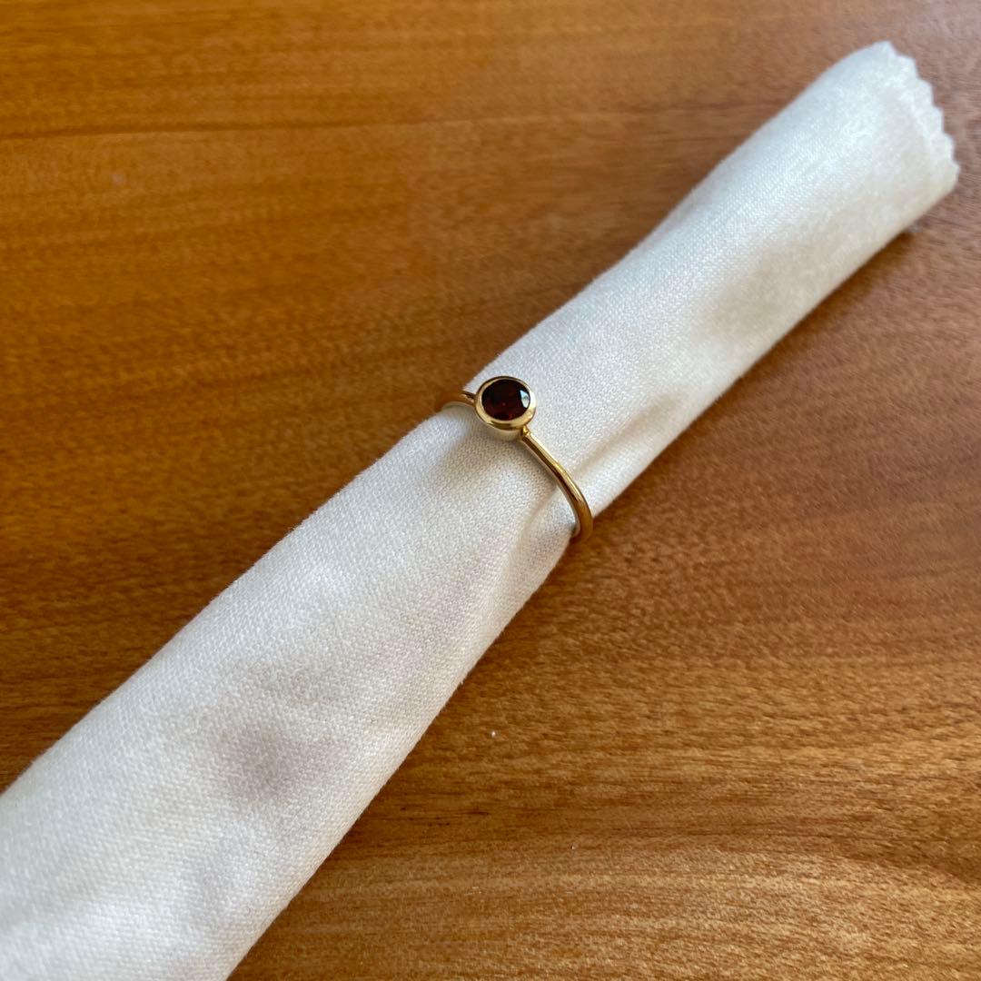 sowi ガーネットリング　6-7号　10K