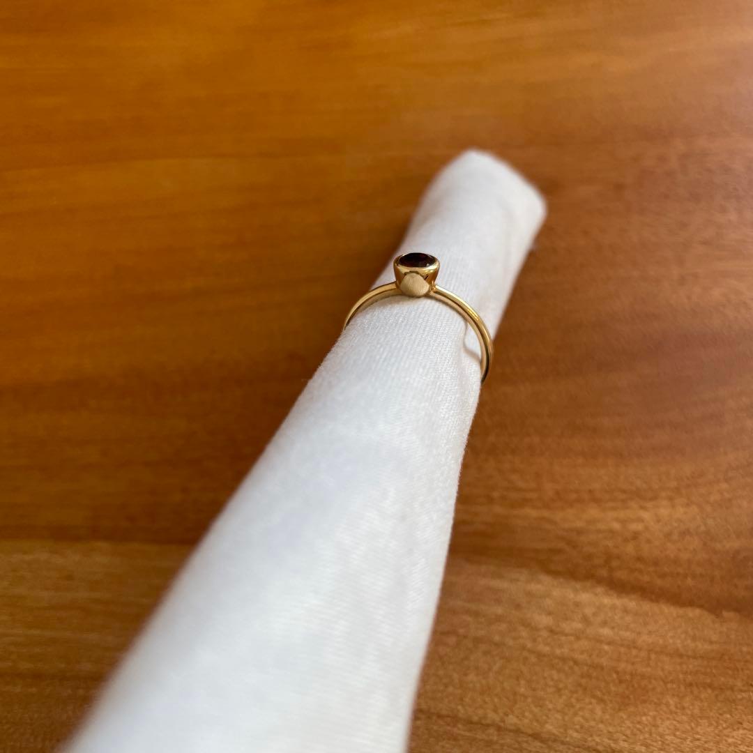 sowi ガーネットリング　6-7号　10K