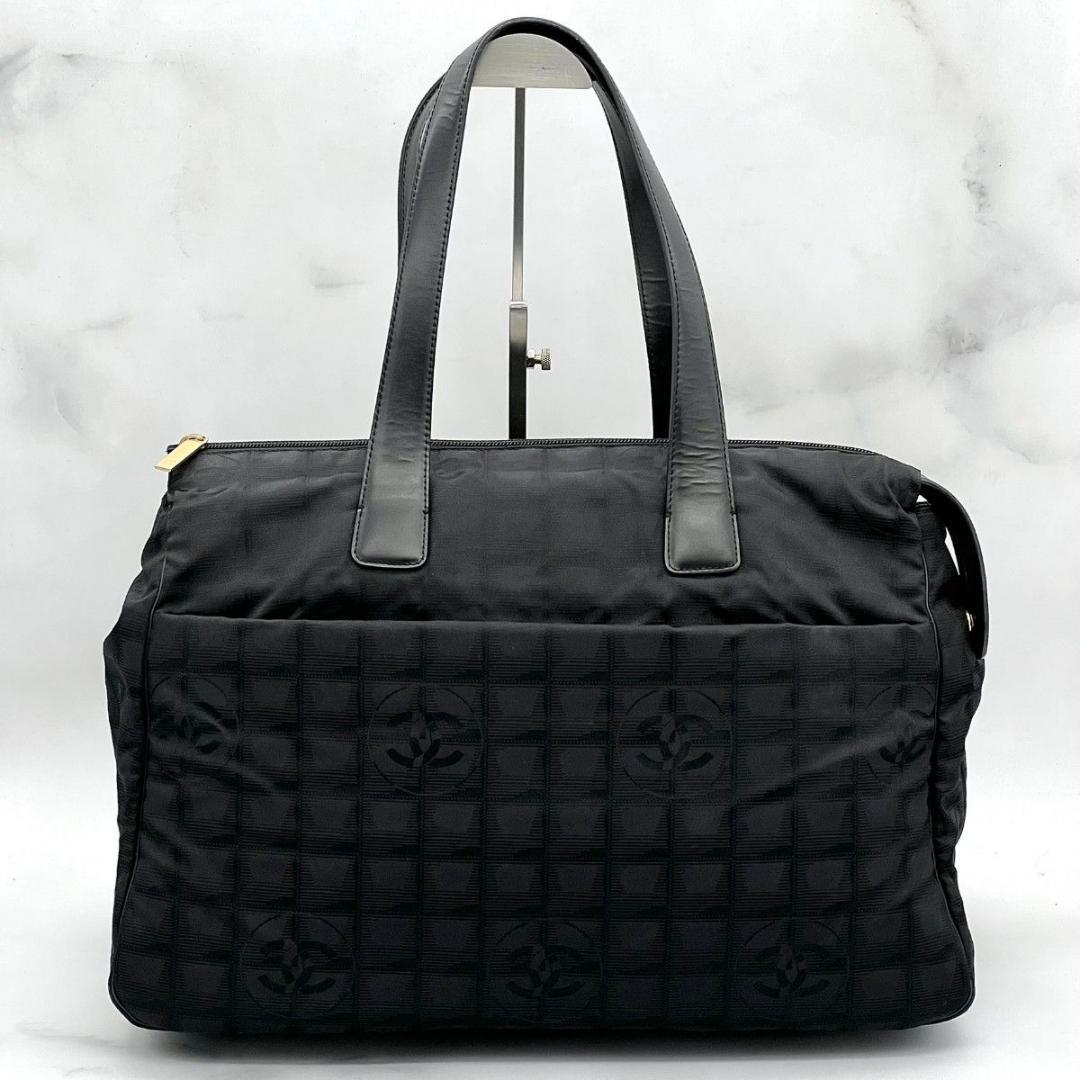 【Gカード付】 シャネル ニュートラベルライン ハンドボストン ブラック ココ