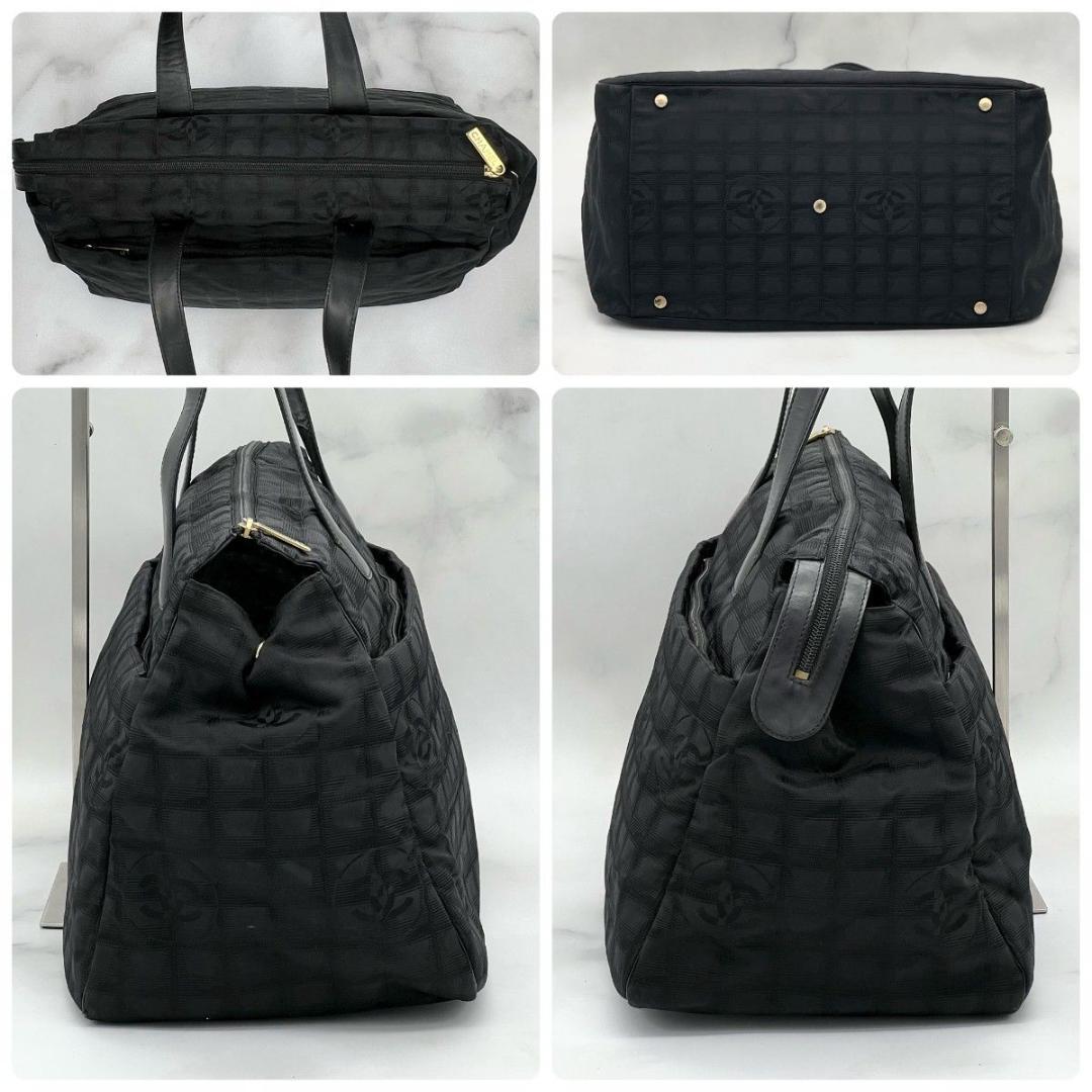 【Gカード付】 シャネル ニュートラベルライン ハンドボストン ブラック ココ