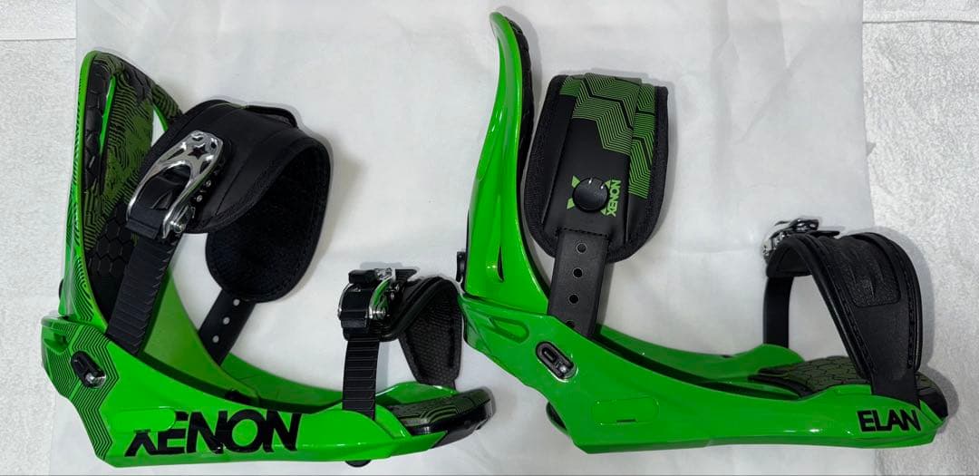 未使用 ELAN スノーボード バインディング XENON S/M グリーン
