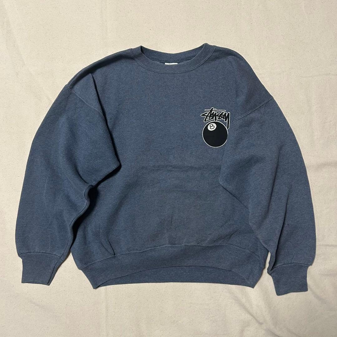 90s USA製 STUSSY 8ボール スウェットトレーナー ストゥーシー