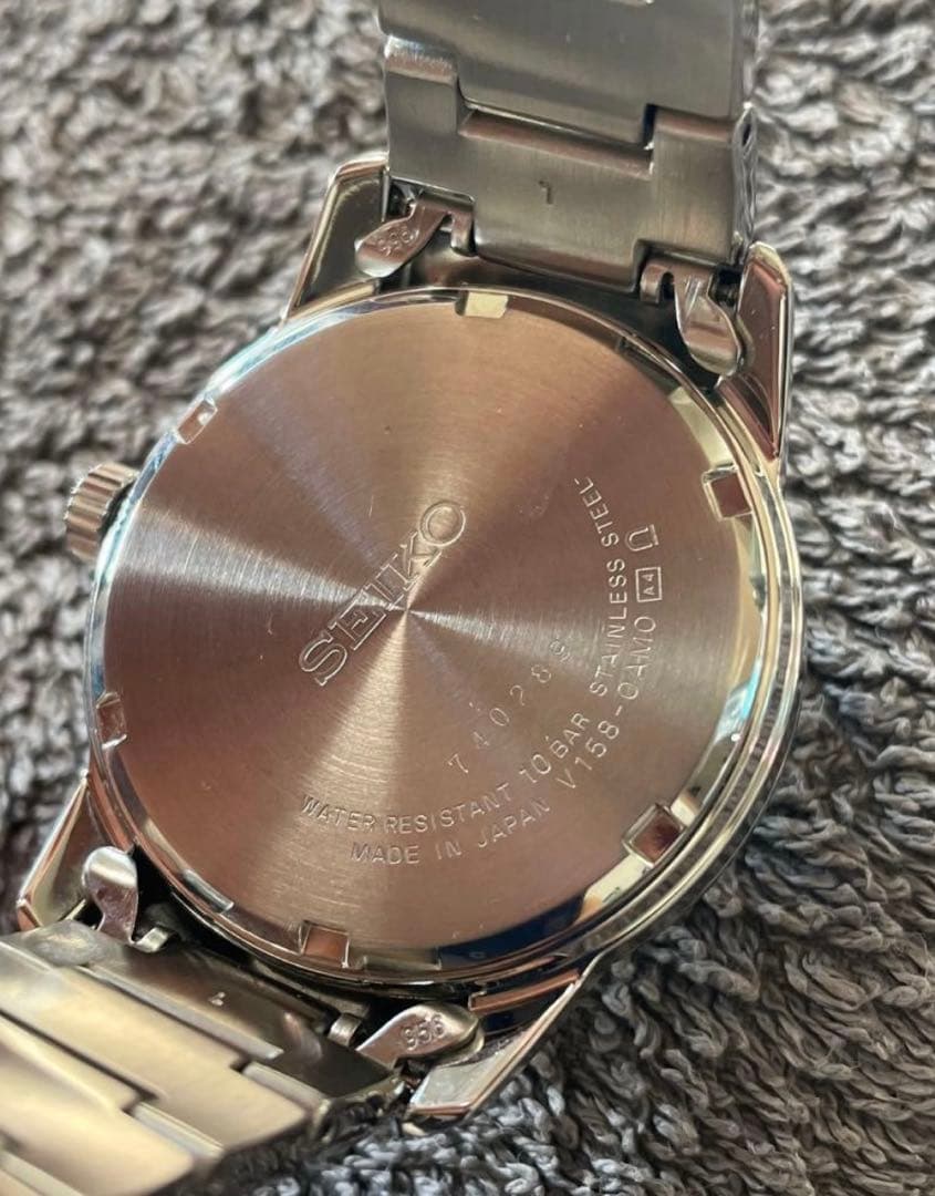 SEIKO 腕時計ソーラー　ブラックダイアル　SBPX063 V158-0AM0