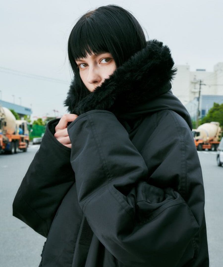 AIVER N-3フライトコート ブラックSサイズ