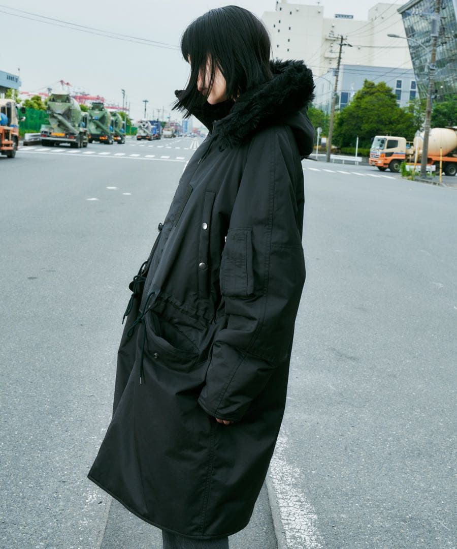 AIVER N-3フライトコート ブラックSサイズ