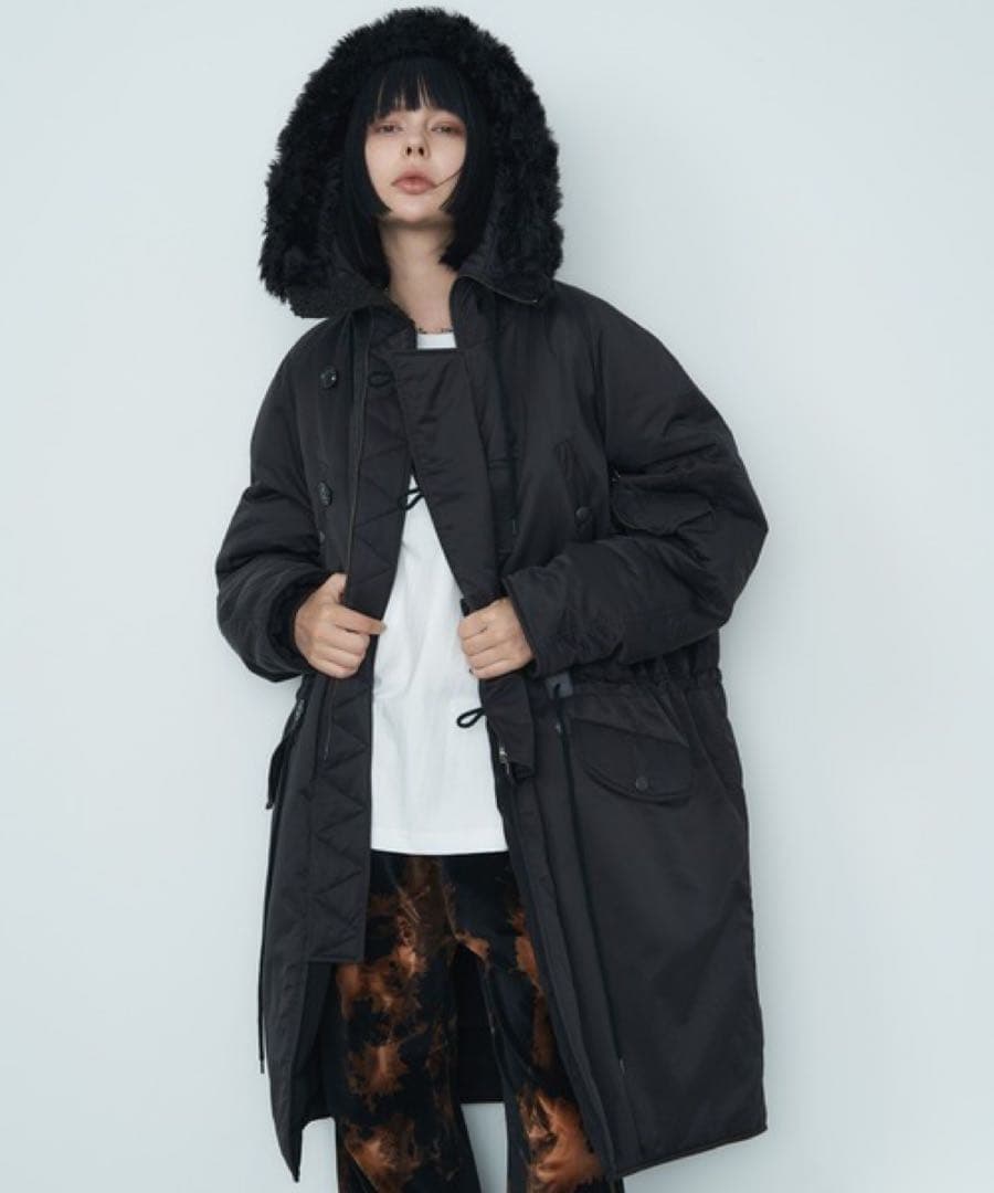 AIVER N-3フライトコート ブラックSサイズ