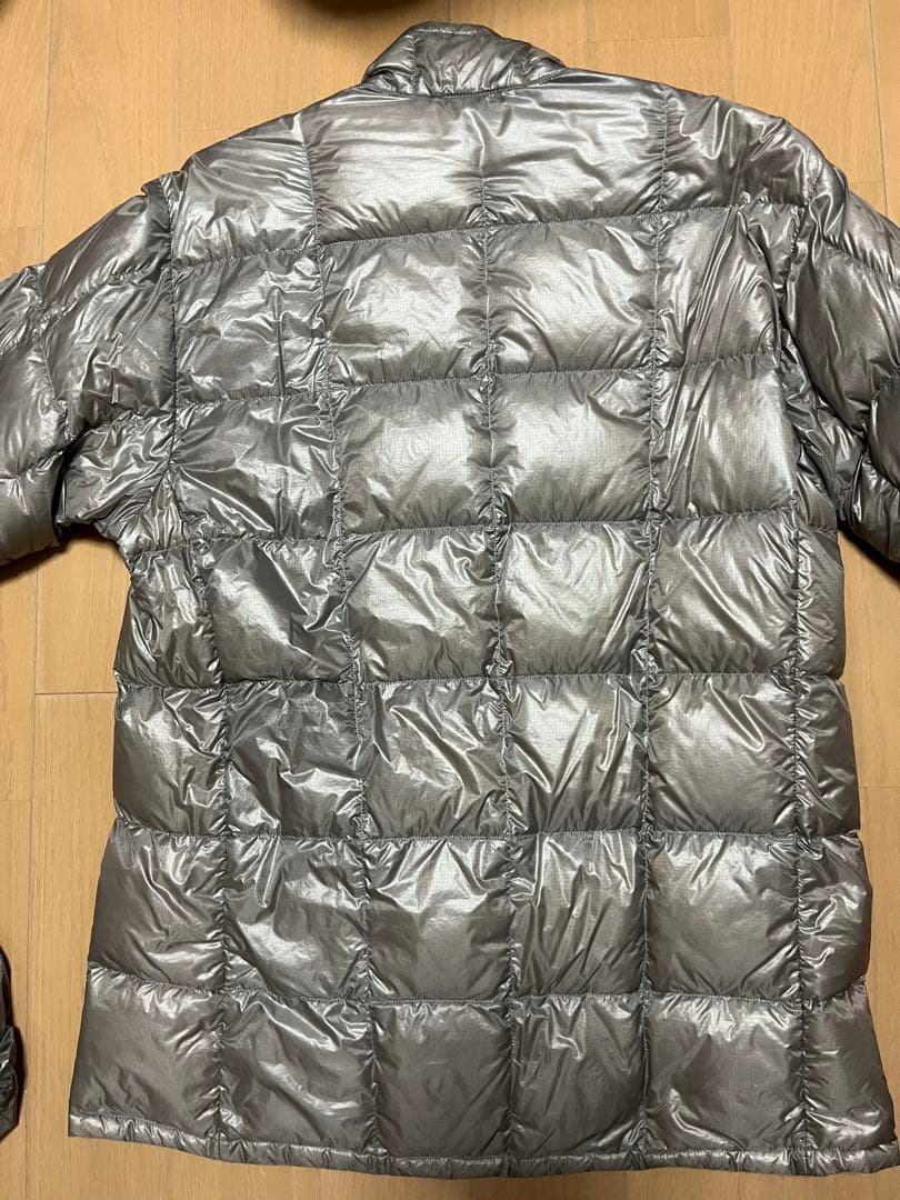 モンベル800FPスペリオダウンコンバーチブルジャケットLサイズ　シルバー
