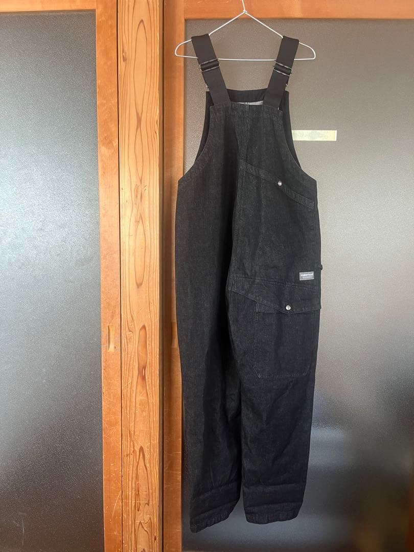 johnbull ×キノシタショウテン　ファーマーサロペット　ブラックデニム