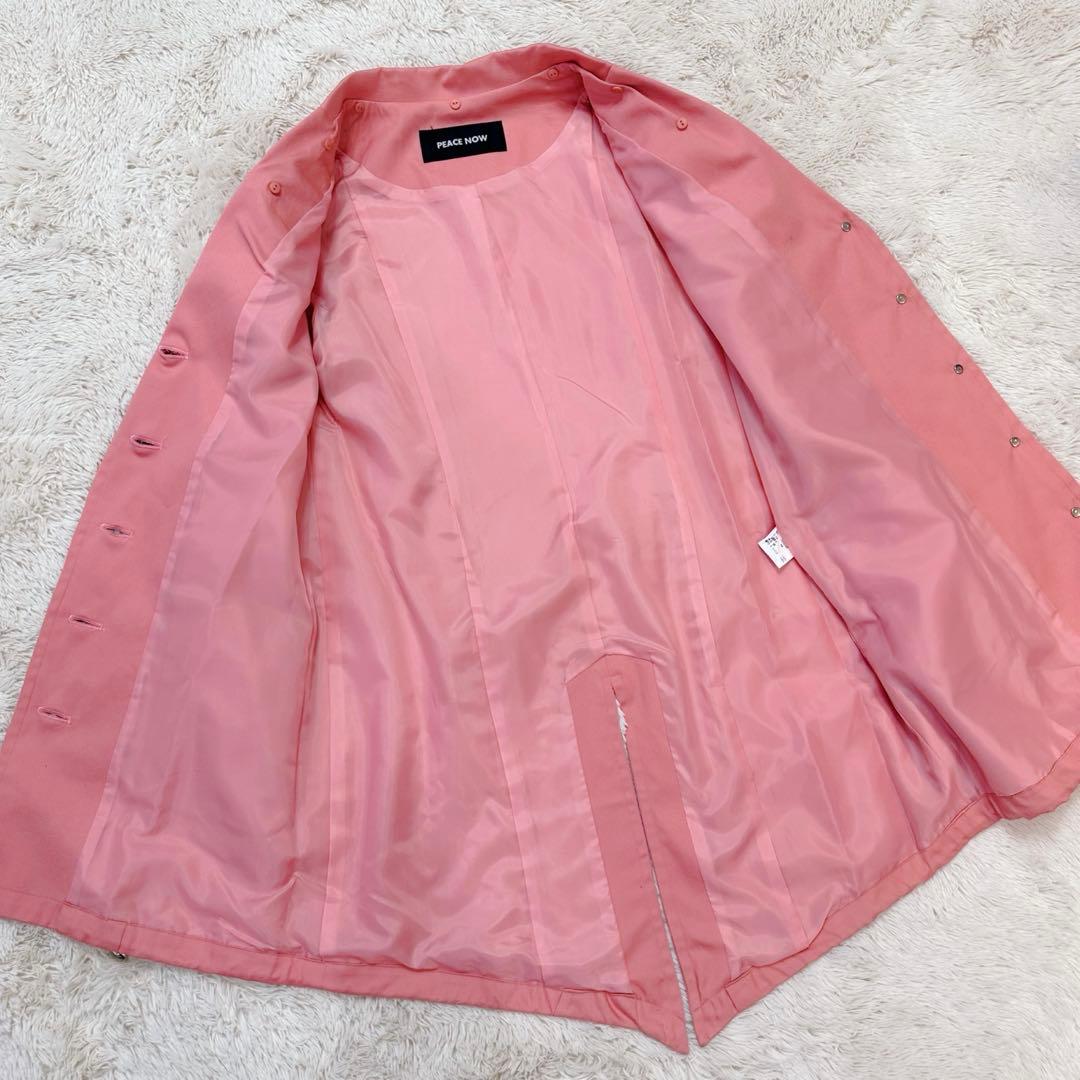 【未着用級•タグ付き】ピースナウ 2way 耳付きフード スプリングコート M