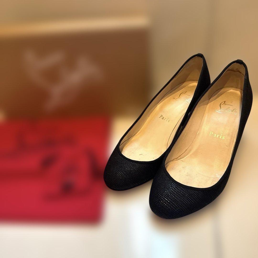 Louboutin クリスチャンルブタン　パンプス　ハイヒール　黒　36.5