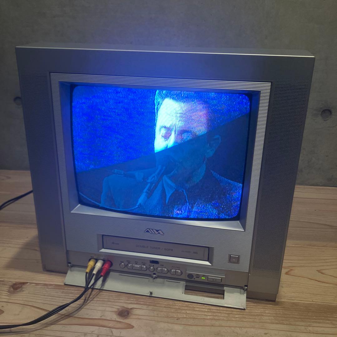 テレビデオ アイワ 14インチ VX-14AW1 テレビデオ　ゲーム用　動作確認