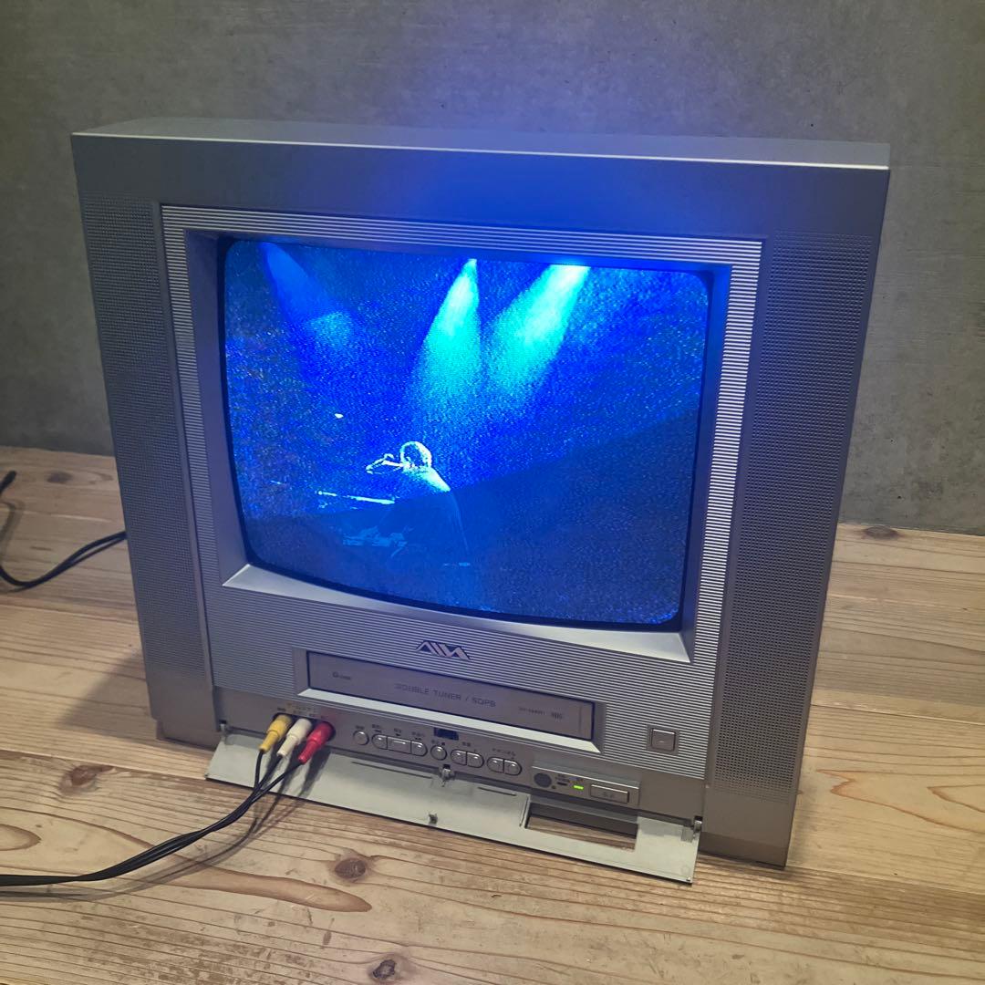 テレビデオ アイワ 14インチ VX-14AW1 テレビデオ　ゲーム用　動作確認