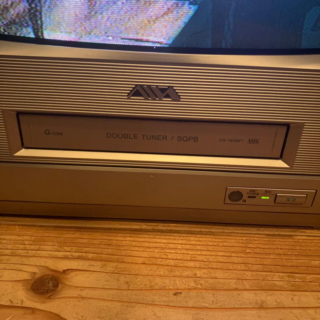 テレビデオ アイワ 14インチ VX-14AW1 テレビデオ　ゲーム用　動作確認