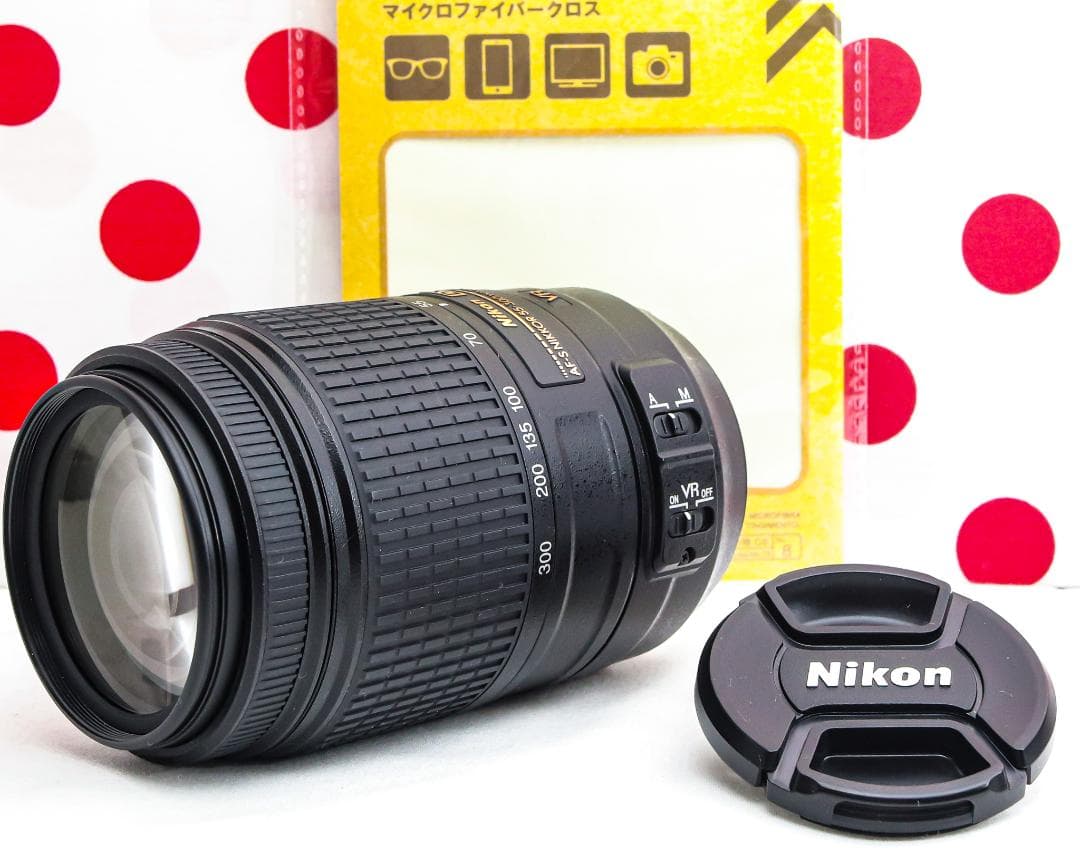 Nikon AF-S 55‐300㎜❤VR望遠レンズ❤手振れ補正付き♪