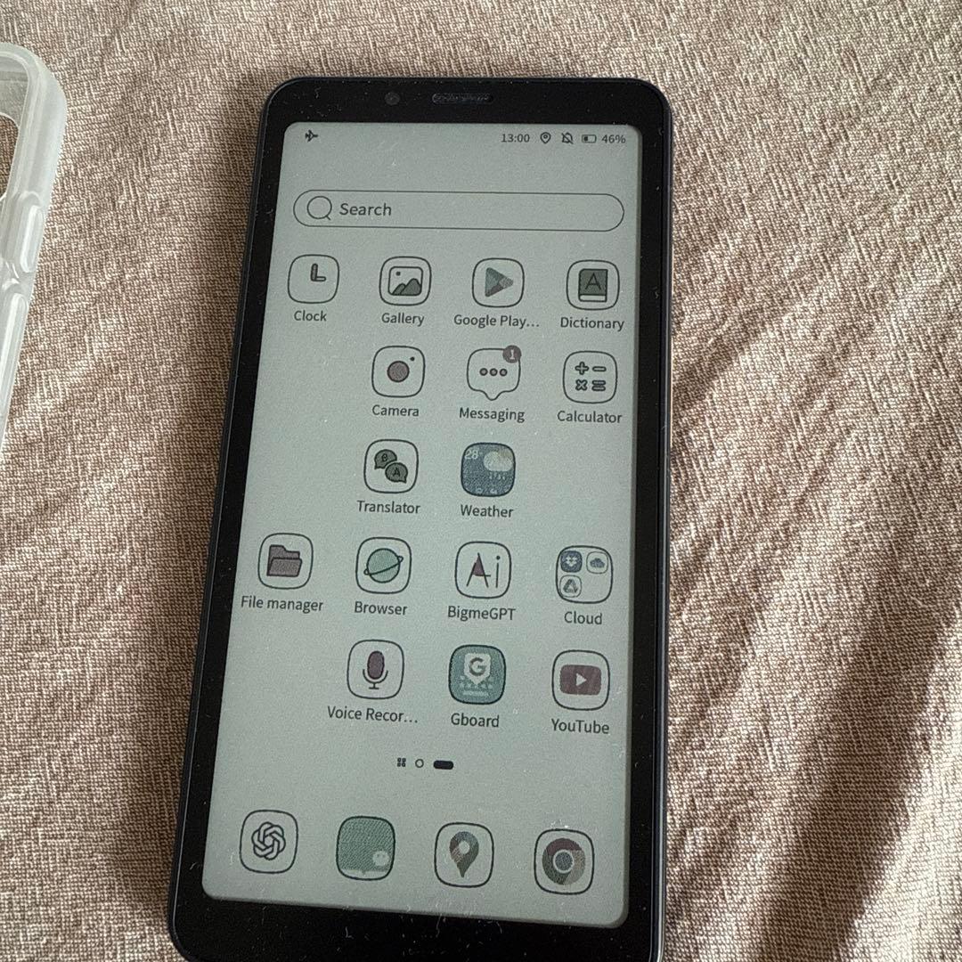 SIMフリー　BIGME HIBREAK カラーEインク　電子ペーパースマホ