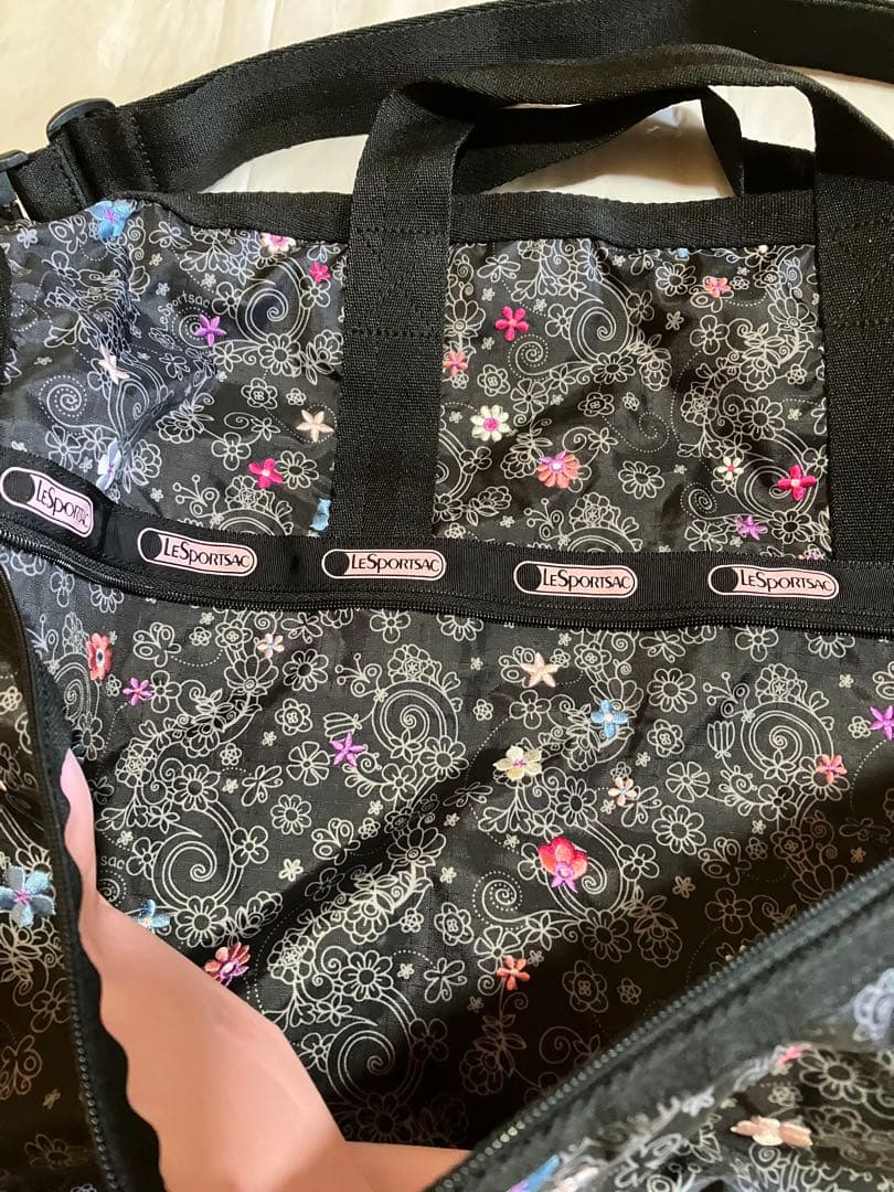 超美品　LeSportsac ル・プティ・ブーケ　ラージウィークエンダー　大型