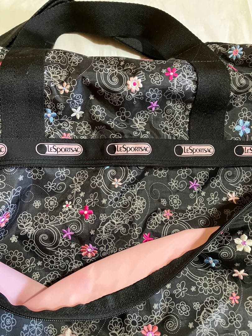 超美品　LeSportsac ル・プティ・ブーケ　ラージウィークエンダー　大型