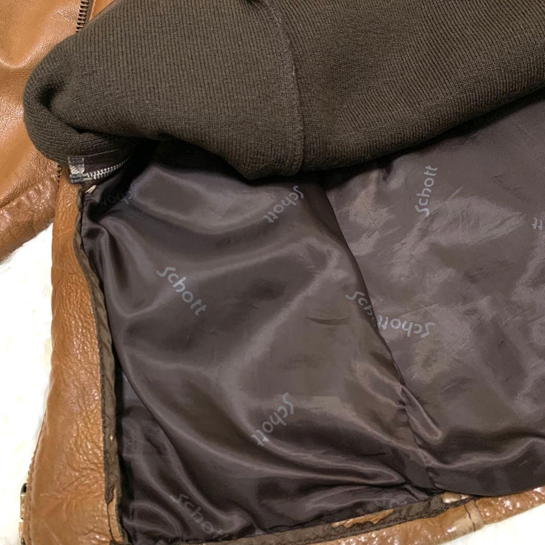 【ライナー付・size38⭐︎】Schott トラッカージャケット AT101