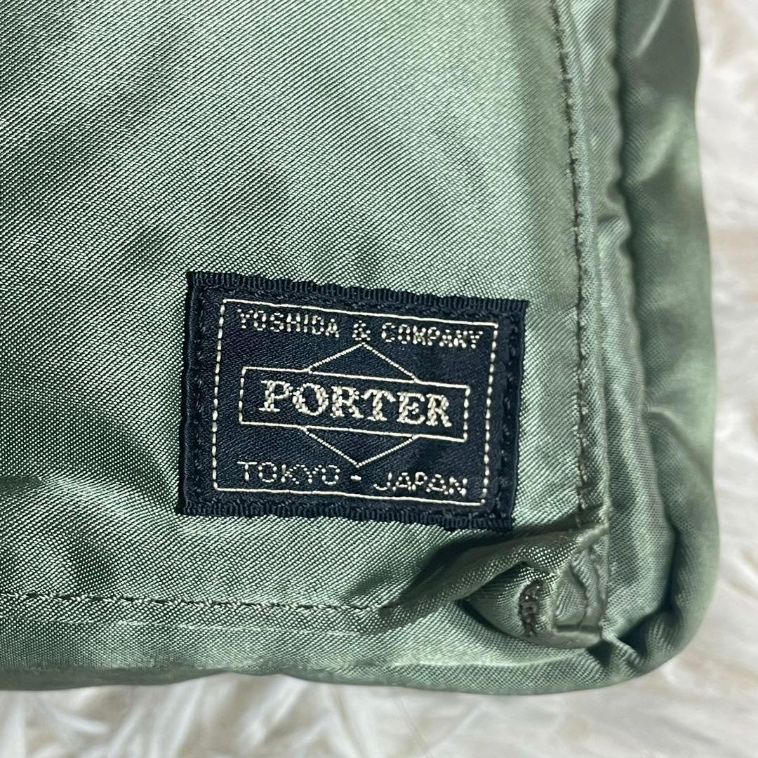 【極美品】ポーター タンカー ボディバッグ ウエストポーチ セージグリーン
