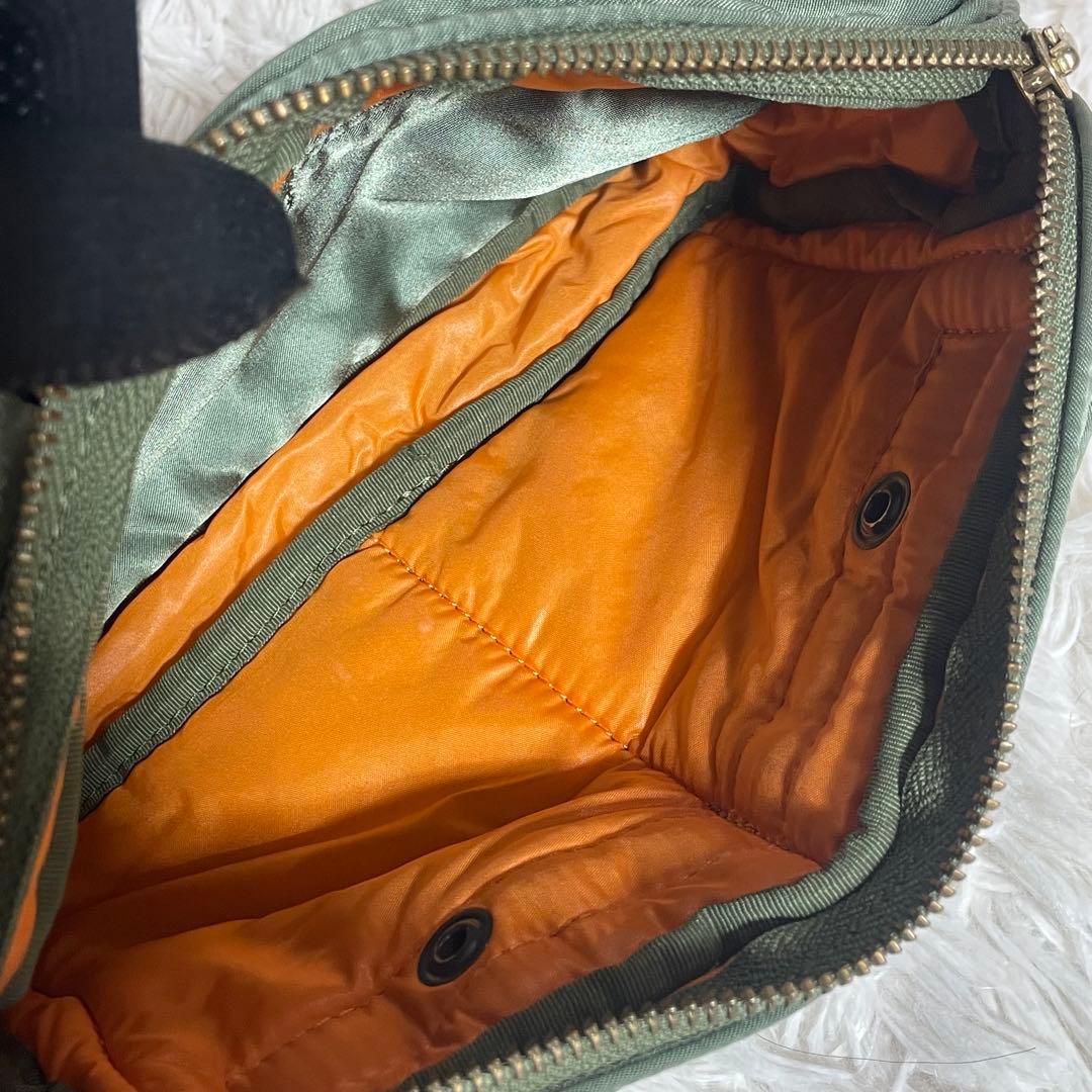 【極美品】ポーター タンカー ボディバッグ ウエストポーチ セージグリーン