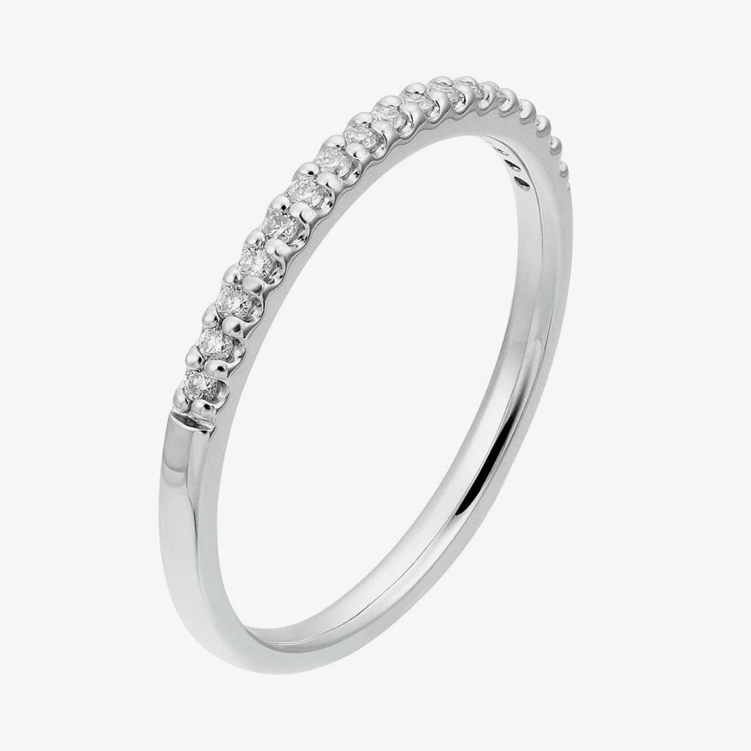 ジュエリーツツミ k10WＧダイヤモンドリング9号