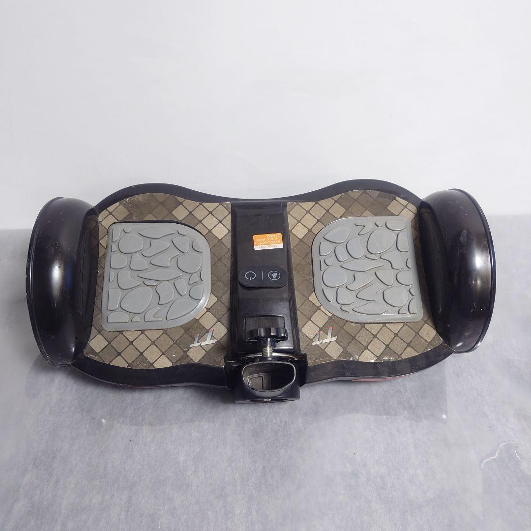 バランススクーター 黒色 紫色LEDライト付き