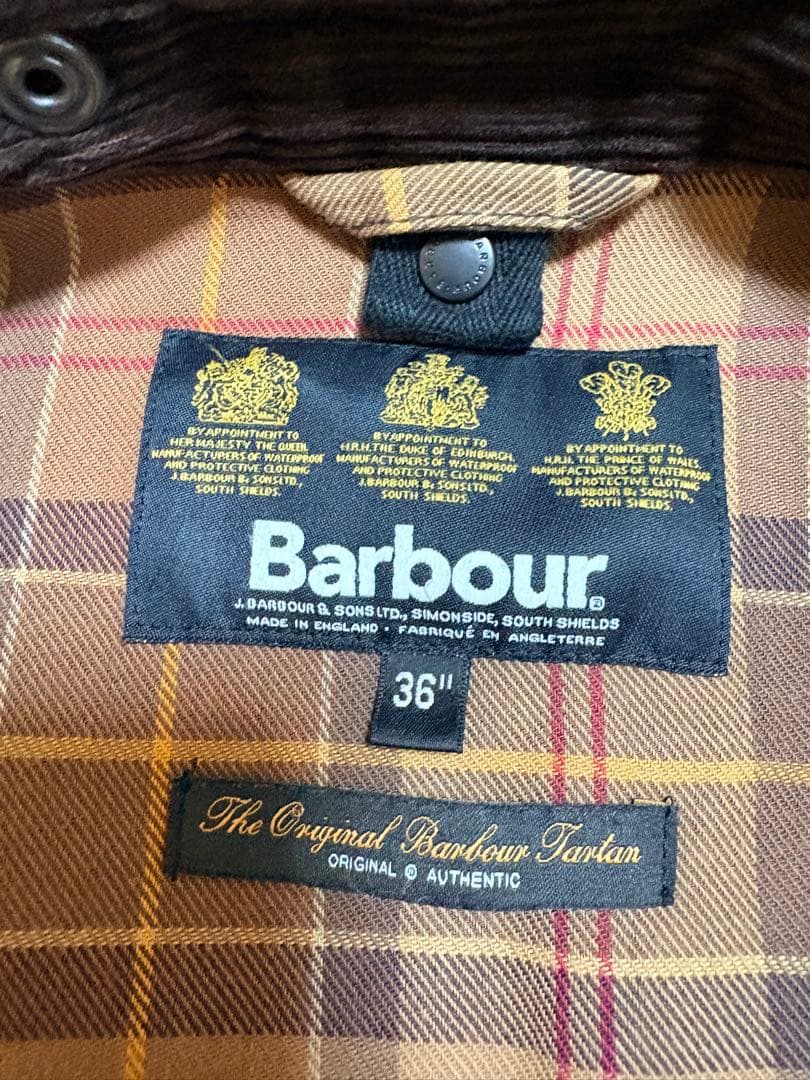 バブアー ビデイルBarbour BEDALE 36ブラウン　ウォッシュド