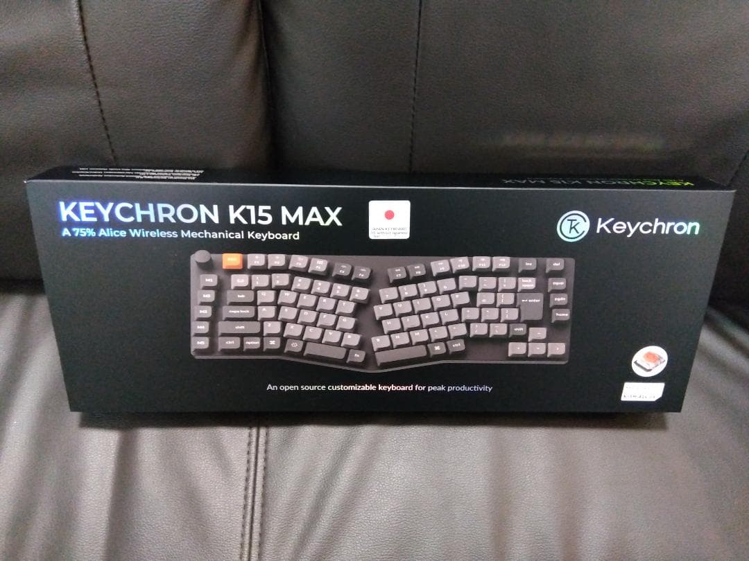 Keychron K15 Max JIS配列 赤軸 人間工学Alice配列