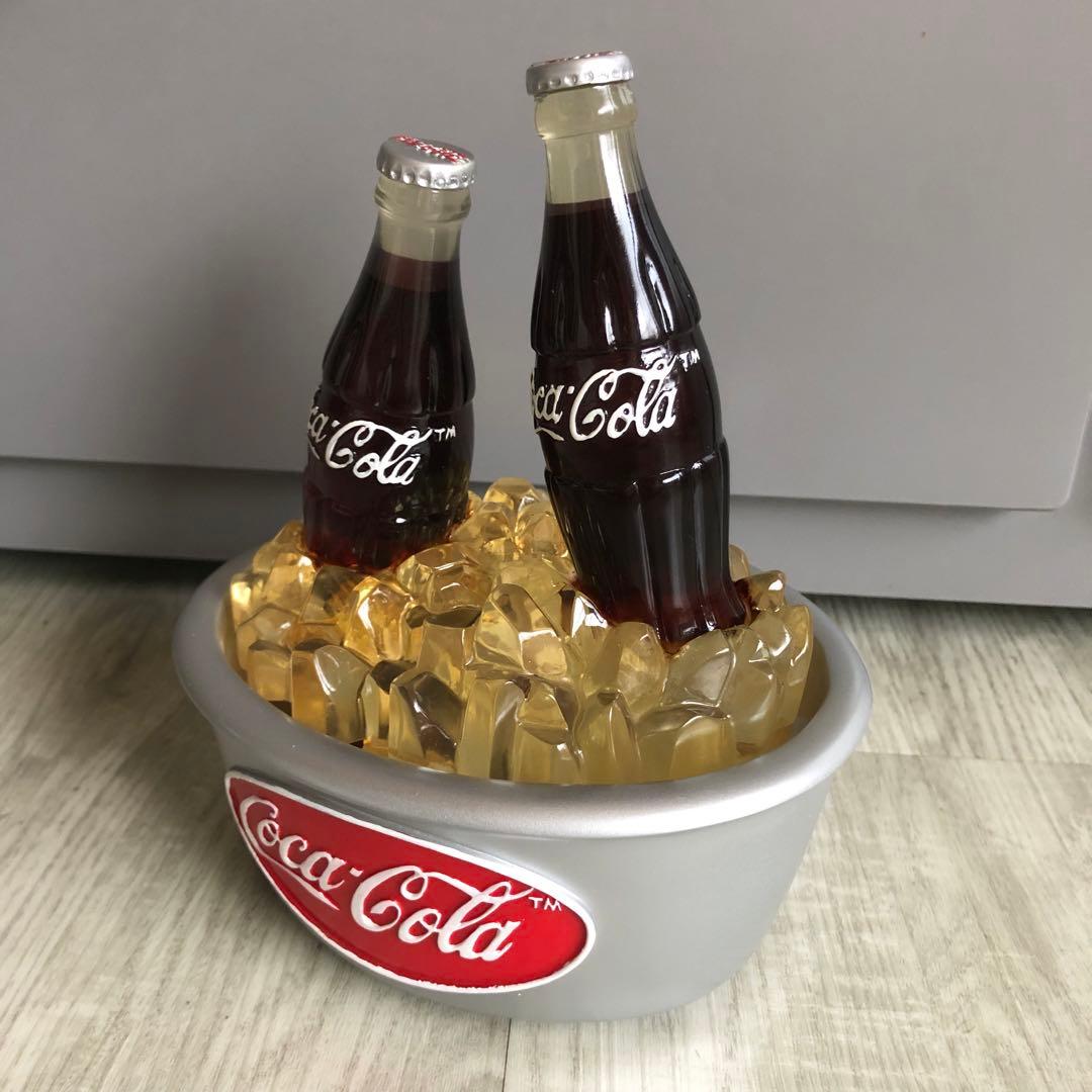 アメリカUSAビンテージコカコーラボトル2本クーラーボックスディスプレイ置物