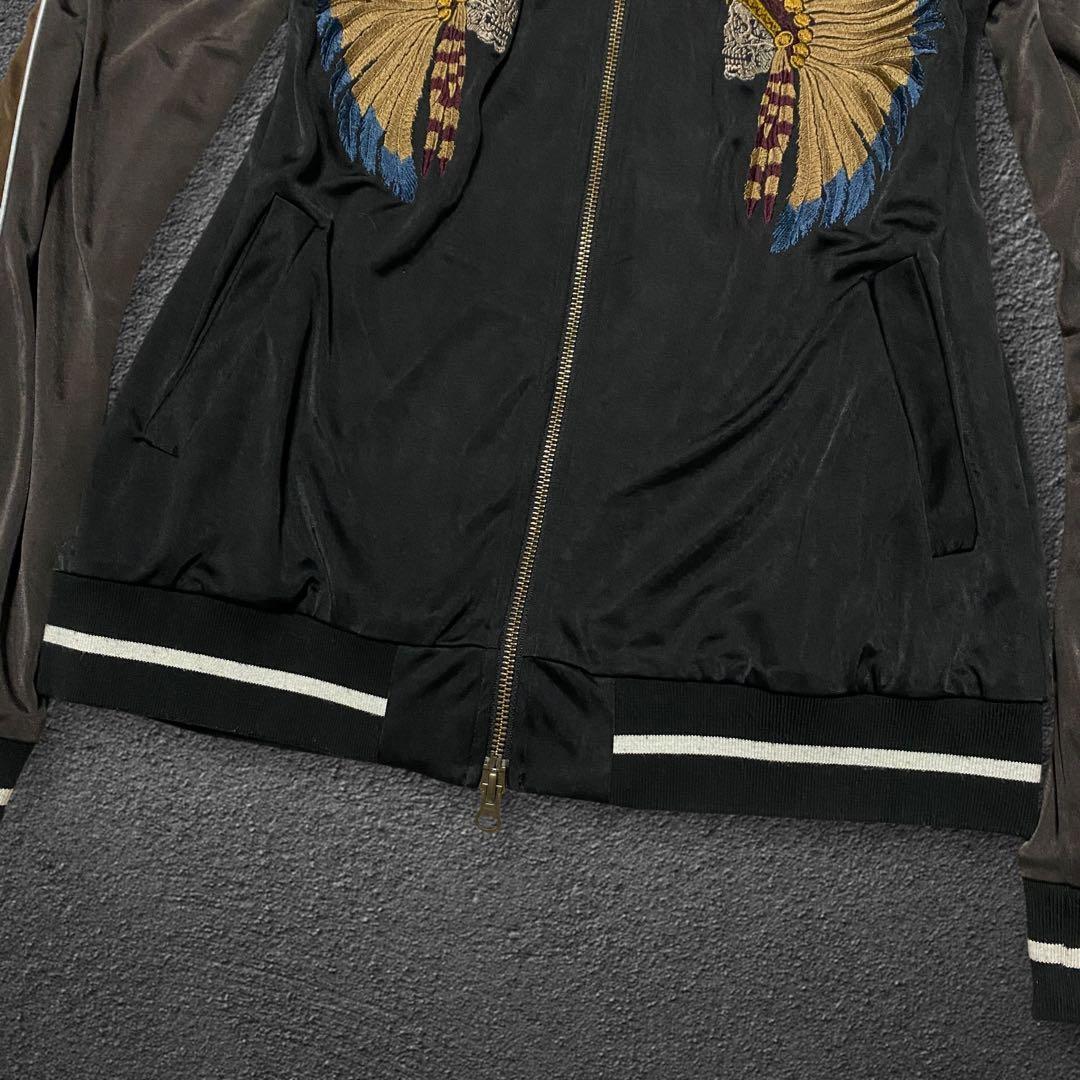 ジャケット・アウター Obelisk Indian skull souvenir jacket