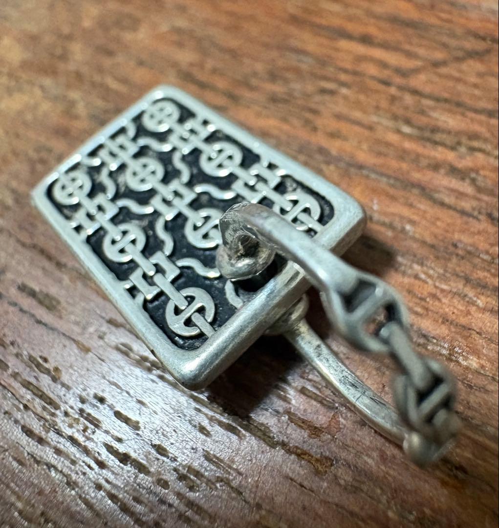 HOORSENBUHS ホーセンブース レクタングルレース シルバー ペンダント