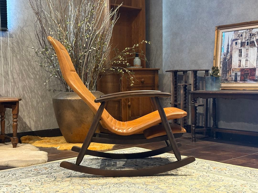 松田家具 ロッキングチェア 椅子 イス チェア アンティーク ヴィンテージ YZ