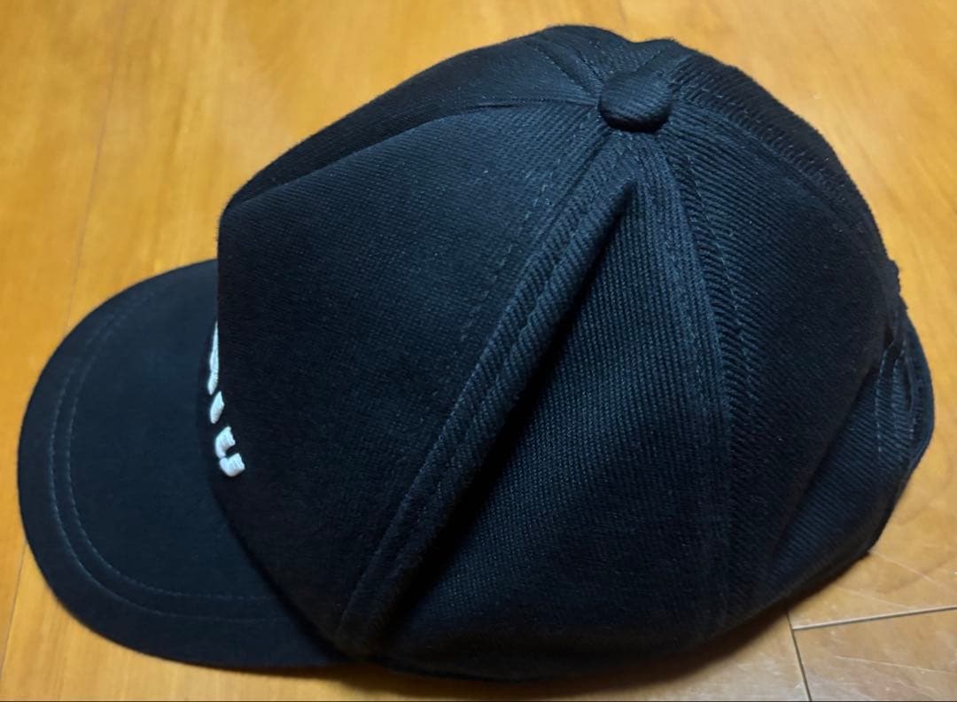 【美品】miu miu ブラック ベースボールキャップ S ミュウミュウ