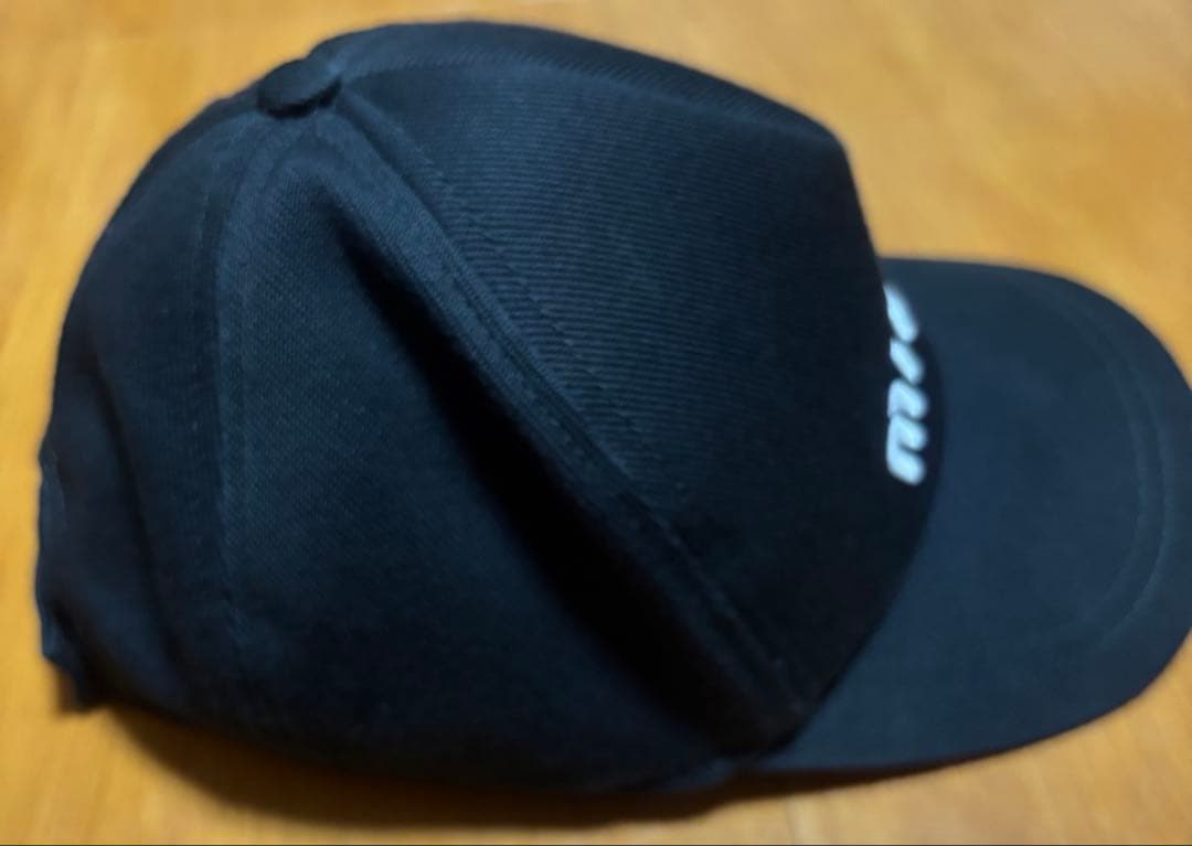 【美品】miu miu ブラック ベースボールキャップ S ミュウミュウ