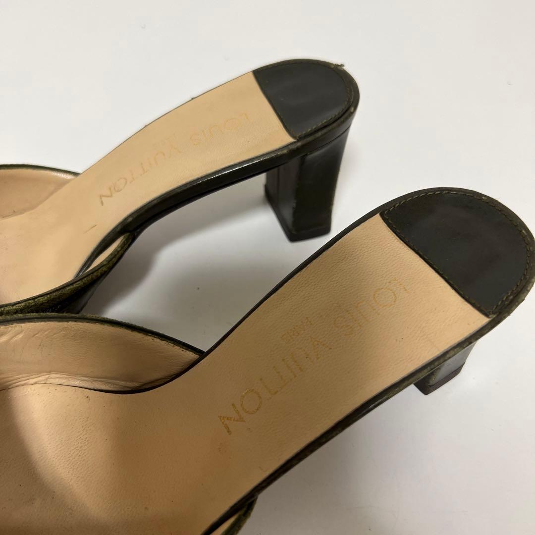 ルイヴィトン キャンバス モノグラムミニ ミュール 35 1/2 中古