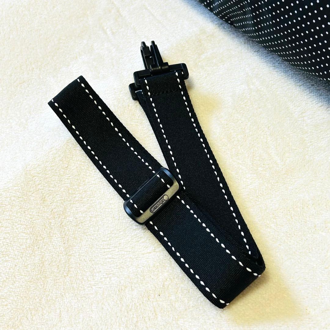 【極美品】レスポートサック ボストンバッグ 水玉　ドット柄　2way 大容量 黒