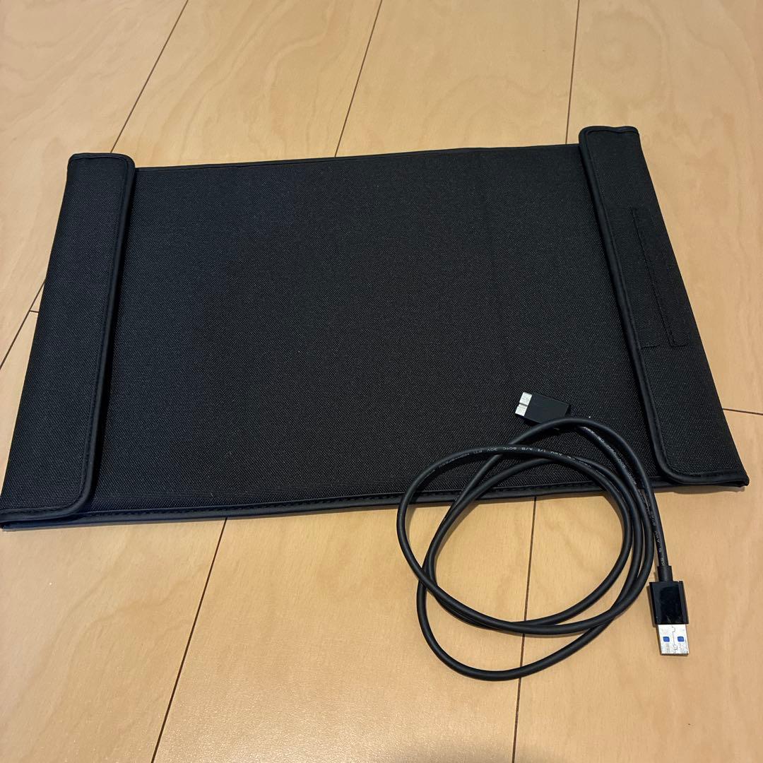 ASUS MB165B ポータブルモニター 本体とケーブル、カバー