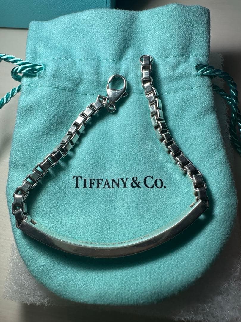ティファニー ベネチアン ID プレート ブレスレット　Ag925