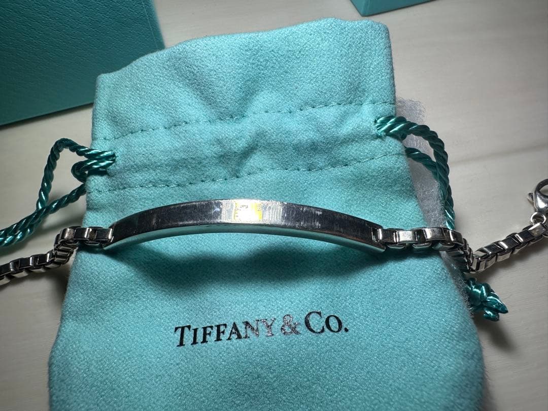 ティファニー ベネチアン ID プレート ブレスレット　Ag925