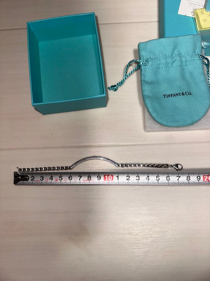 ティファニー ベネチアン ID プレート ブレスレット　Ag925