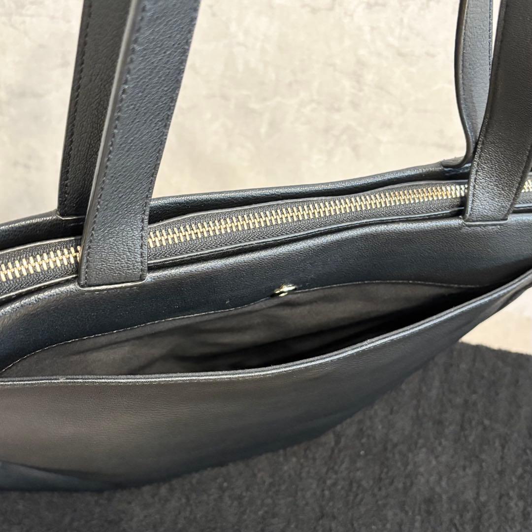 美品 ポールスミス トートバッグ A4収納マルチストライプ 肩掛け ブラック