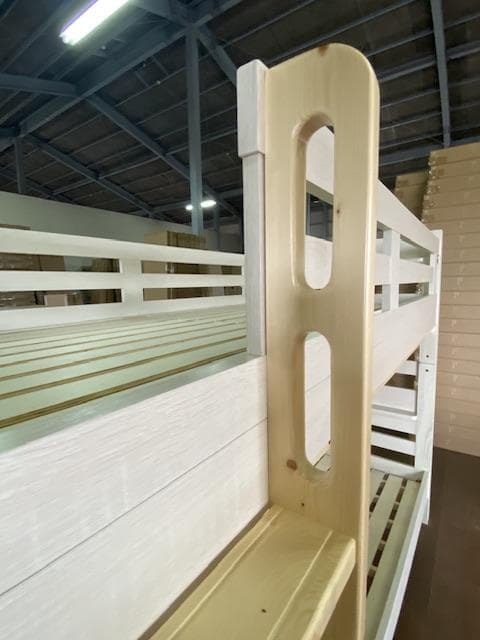 【送料無料*】宮付き2段ベッドイーニーⅡ　WHxNA　アウトレット