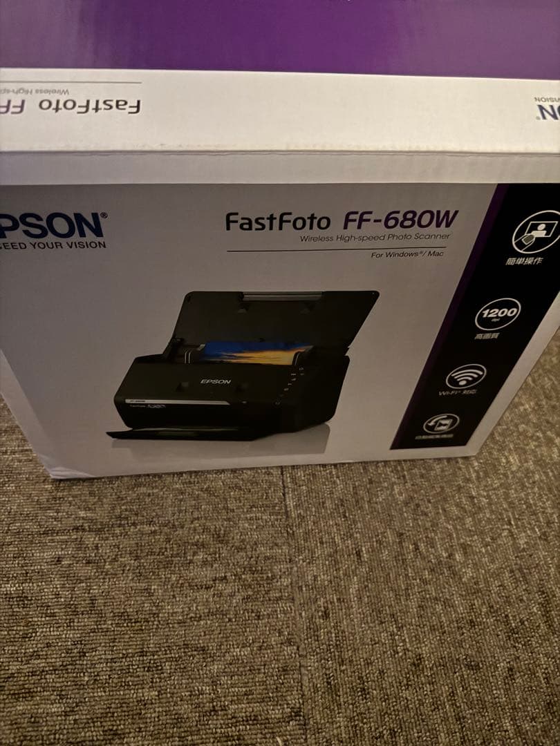 【美品】EPSON FastFoto FF-680W フォトスキャナー 箱付